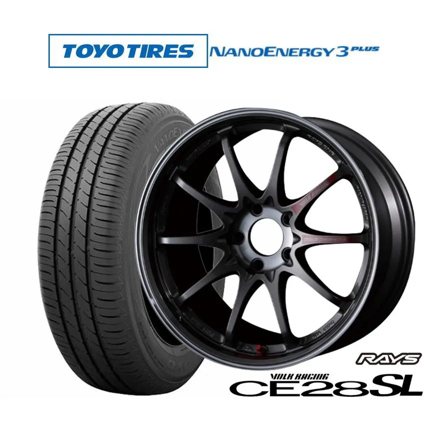 サマータイヤ ホイール4本セット レイズ ボルクレーシング CE28 SL トーヨータイヤ NANOENERGY ナノエナジー 3プラス  215/40R17