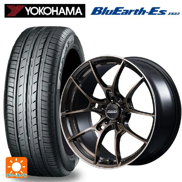 送料無料 サマータイヤホイールセット 245/40R19 94W ヨコハマ ブルーアースEs ES32 レイズ ボルクレーシング G025 SZ エデ
