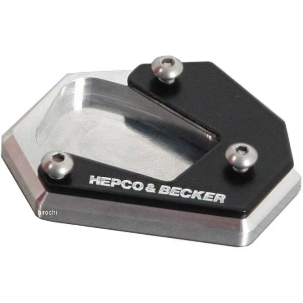 42119514 00 91 ヘプコアンドベッカー HEPCO\u0026BECKER サイドスタンド エンラージメント 13年-21年 400X シルバー/黒 SP店
