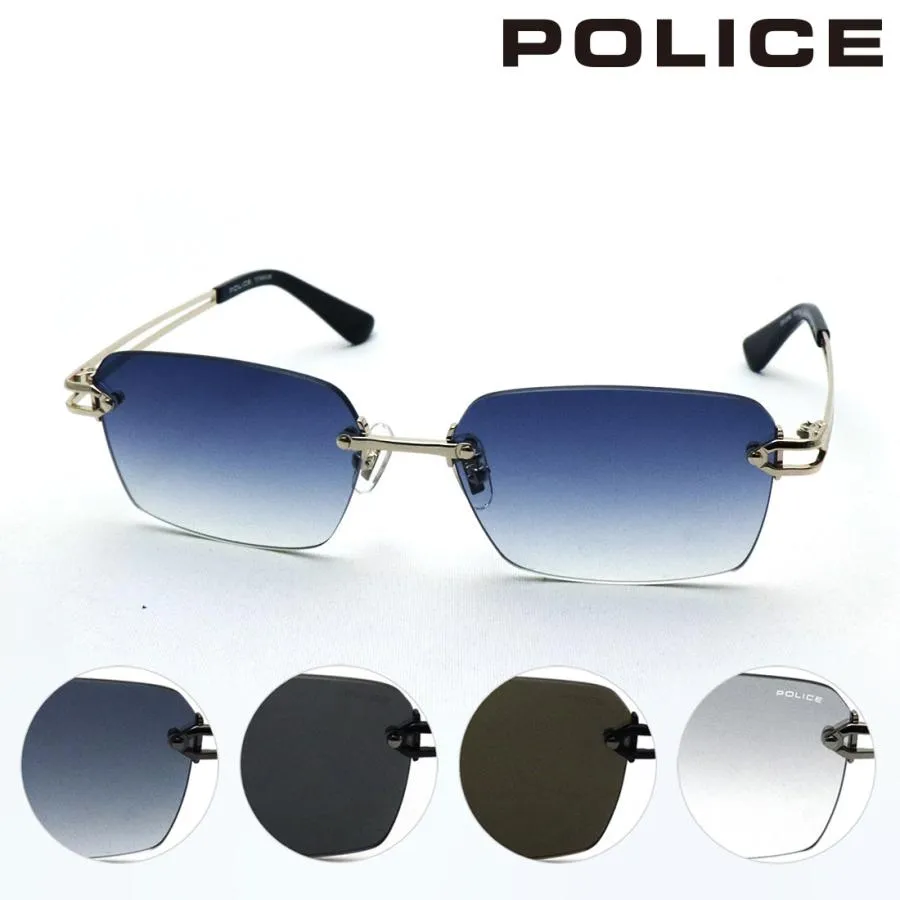 ポリス サングラス NewModel POLICE SPLT68J ORIGINS ジャパンモデル ツーポイント チタニウム スクエア