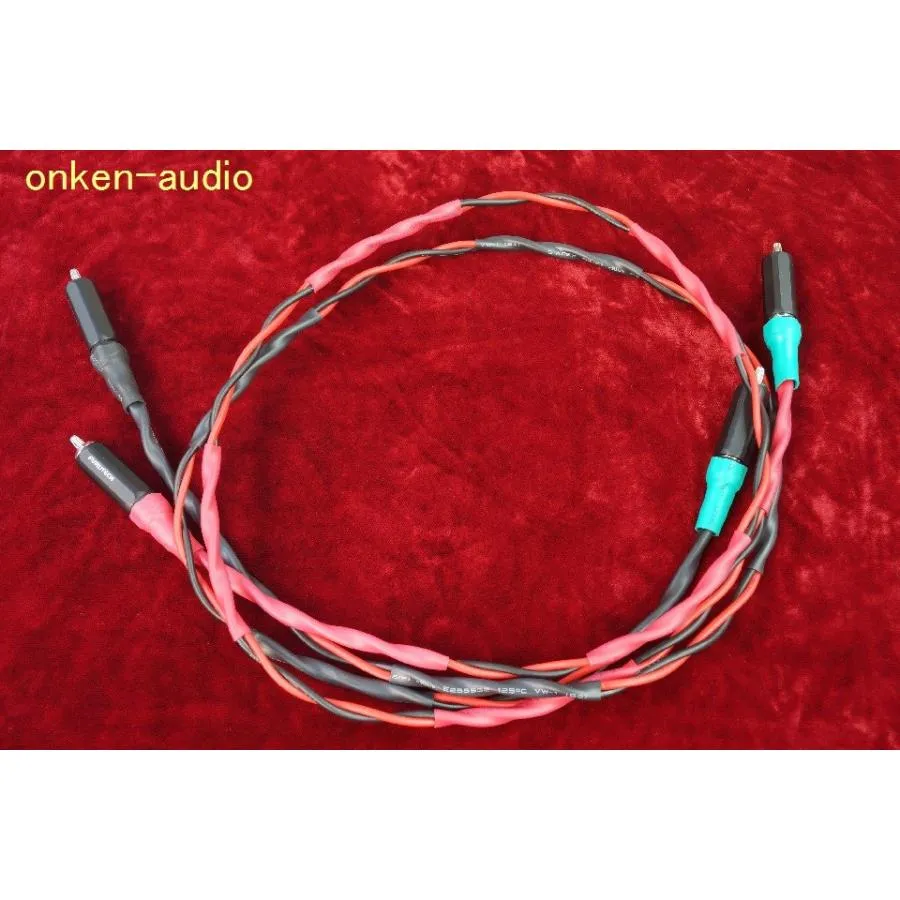 SHARKWIRE オリジナルRCAケーブル（純銀線) Furutech FP-106(R) 1.0ｍ完成品