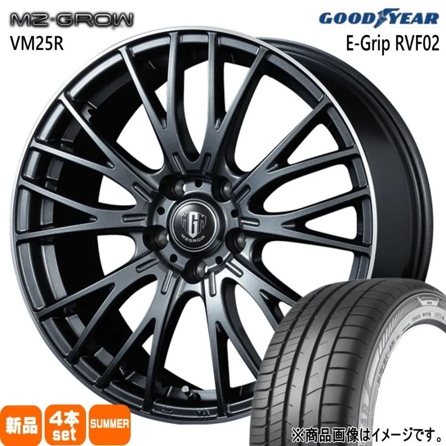 170系 シエンタ  グッドイヤー 185/60R15 84H EfficentGrip RVF02 夏用 サマータイヤ MZ-GROW VM25R