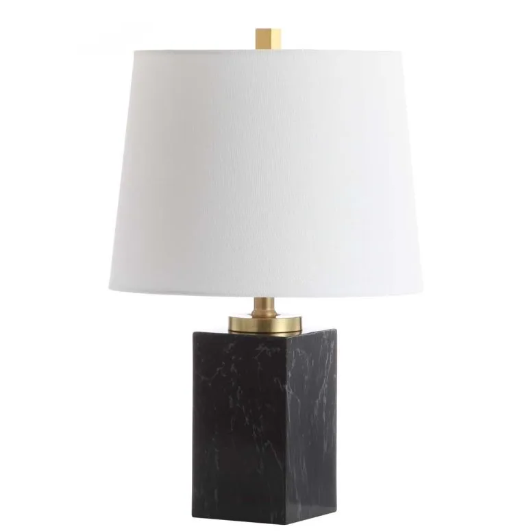 サファヴィヤ safavieh テーブルランプ サファビヤ サファヴィア Safavieh Lighting Collection Judson Black Marble Finish 21-inch Bedroom Living Room Home Office Desk Nightstand Table Lamp (LED Bulb Included) 【並行輸入品】