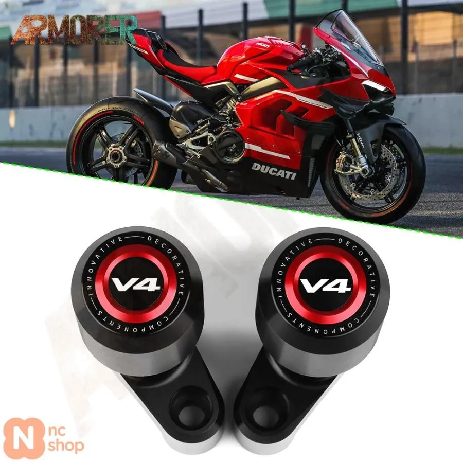 【並行輸入品】 ドゥカティ ストリートファイター V4 S SP 2020 2021 2022 2023 バイク アクセサリー フレームスライダー フェアリングガード クラッシュパッ