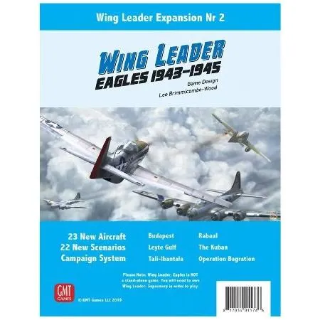 GMT: Eagles Kit for The Wing Leader, Supremacy Board Game of Air-Air Combat Late in World War II