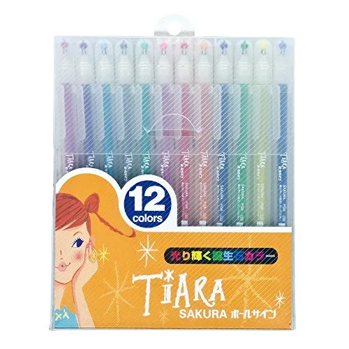 PGB12TN サクラクレパス ボールサイン ティアラ 誕生石カラー 12色セット PGB12TN サクラクレパス 4901881288135（20セット）