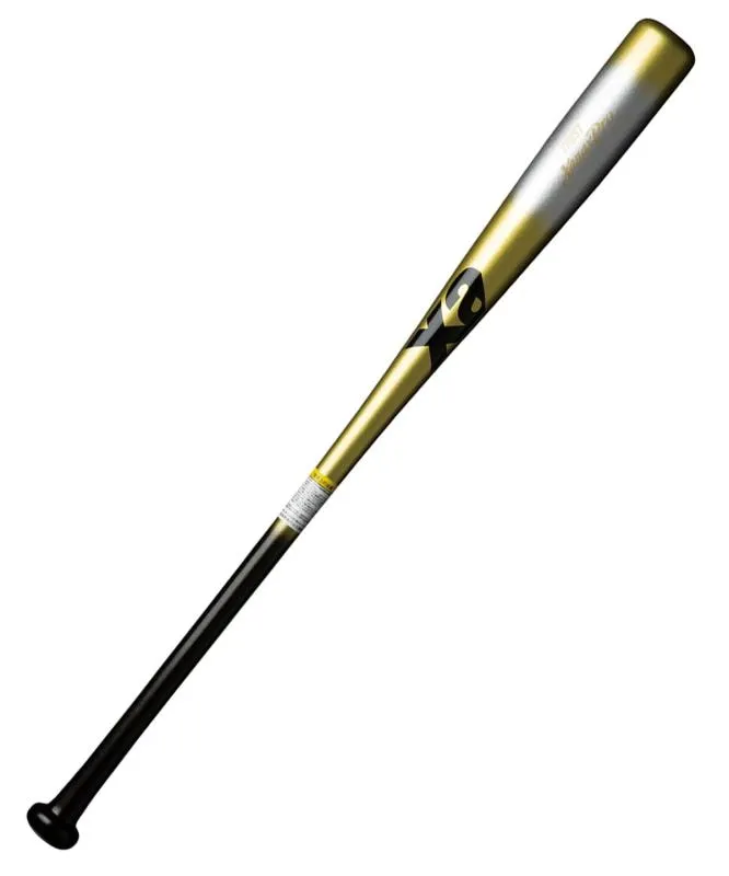 ザナックス(Xanax) 野球 ベースボール ノック用 短尺 木製ノックバット（82cm） メタリックゴールド×メタリックブラック(M07M90) 82cm BNB1017