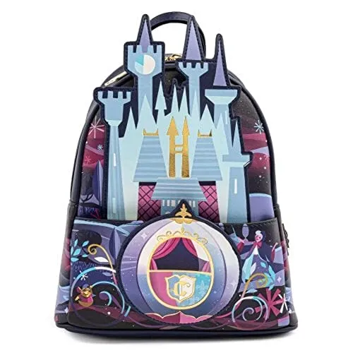 ラウンジフライ アメリカ 日本未発売 バッグ コラボ Loungefly Disney Cinderella Castle Series Womens Double Strap Shoulder Bag Purseラウンジフライ アメリカ 日本未発売 バッグ コラボ