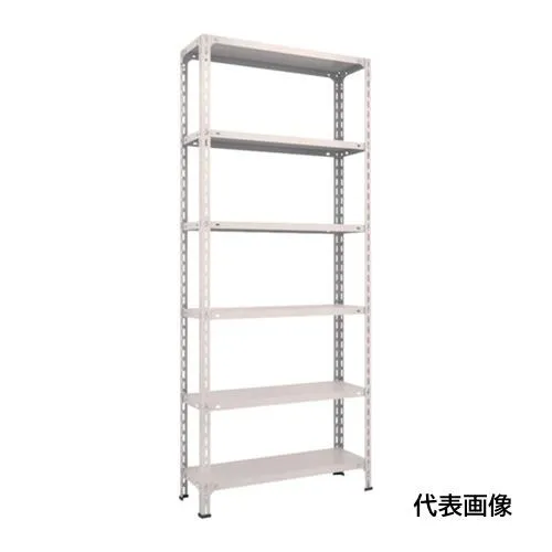 TRUSCO トラスコ中山 スチールラック 軽量棚開放型 1200X300XH1800 6段 ネオグレー [64V-16  NG] 64V16 販売単位：1 送料無料