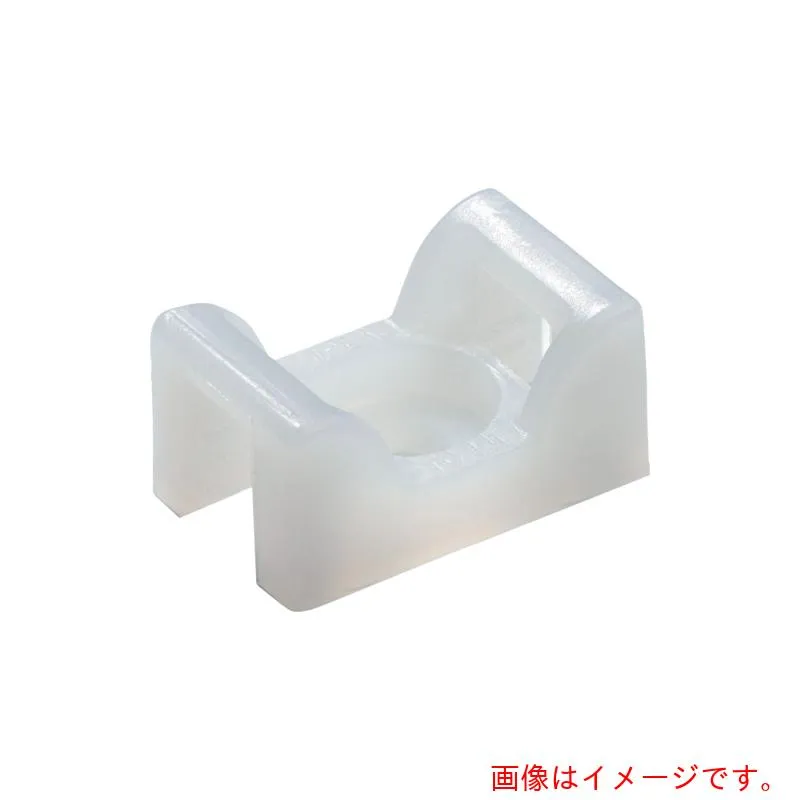 ABB ＴＹ－Ｒａｐ Ｔｙ－Ｒａｐ（タイラップ）サドル型マウンティングベース標準（ナチュラル色） タイ幅最大４．８ｍｍ ５００個入り 【品番：TC141】