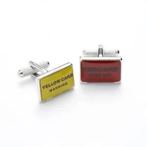 【送料無料】メンズアクセサリ― カードカフリンクスred and yellow card 2 cufflinks