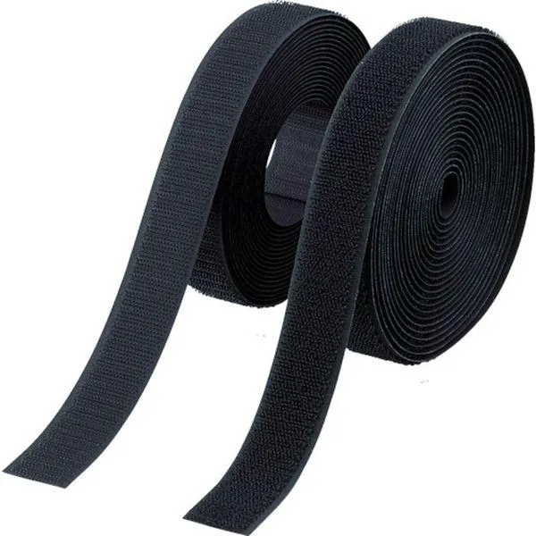 【メーカー在庫あり】 TMSH-1005-BK TMSH1005BK  マジックテープ 縫製タイプ 100mmX5m 黒(1巻＝1セット) HD店