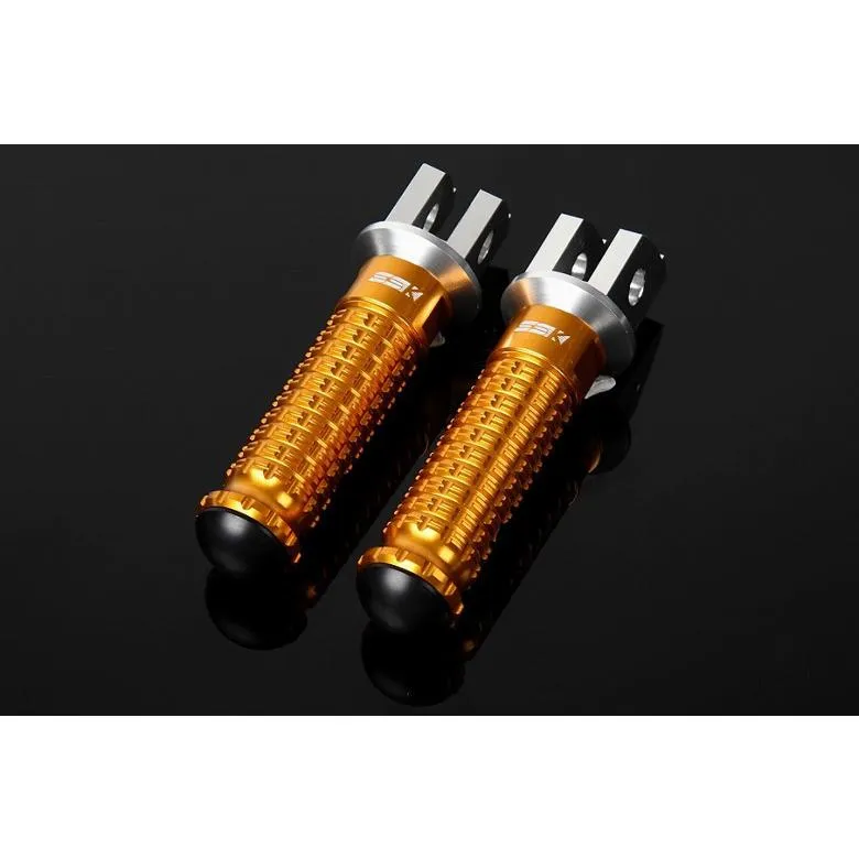 エスエスケイ スピードラ SSKSPEEDRA アルミ削タンデムステップ スタンダード パッセンジャー用 取付部カラー:シルバー ステップバーカラー:ゴールド 取寄品