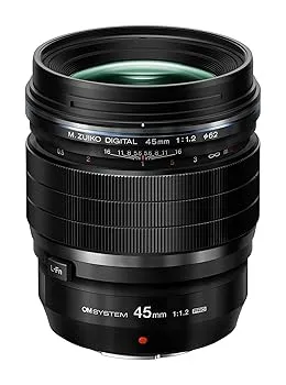 【中古】OM SYSTEM Olympus M.ZUIKO Digital ED 45mm F1.2 PRO マイクロフォーサーズシステムカメラ用 超高輝度F1.2レンズ 耐候設計 MFクラッチ L-Fnボタ