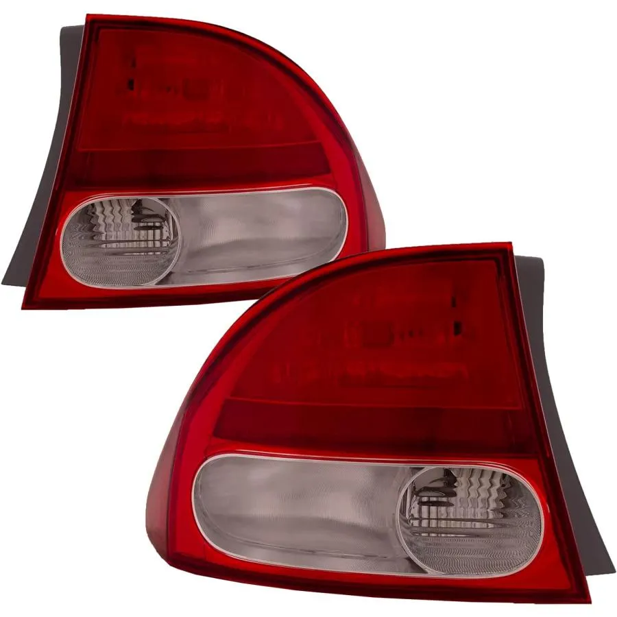 【並行輸入品】HEADLIGHTSDEPOT テールライト ホンダ シビック 2009-2011 セダンとハイブリッドモデルに対応 左ドライバーと右助
