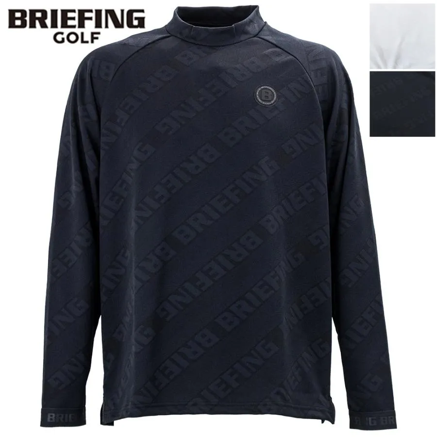 ブリーフィング ゴルフ ウェア メンズ バイアスロゴ ジャガード ロングスリーブ ハイネック BRIEFING GOLF CE MS BIAS LOGO JQ LS HIGHNECK BRG253M74 BRG
