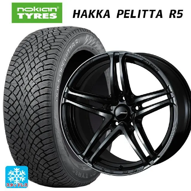 送料無料 スタッドレスタイヤホイールセット 245/40R18 97T XL ノキアン ハッカペリッタR5 ウェッズ ウェッズスポーツ SA 52R