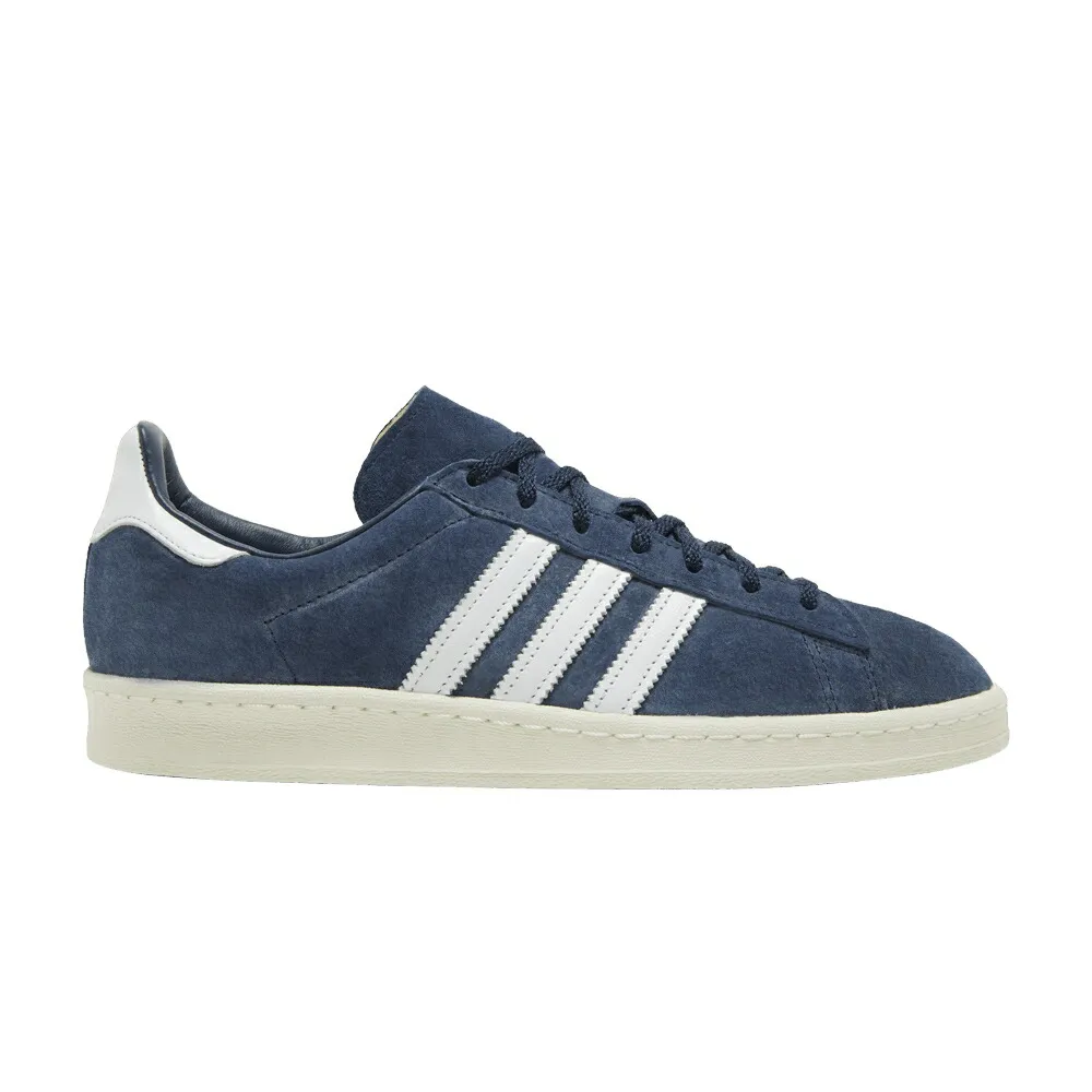 アディダス キャンパス 紺色 ネイビー 白色 ホワイト NAVY WHITE スニーカー メンズ ADIDAS CAMPUS 80S OFF / COLLEGIATE NAVY CLOUD WHITE OFF