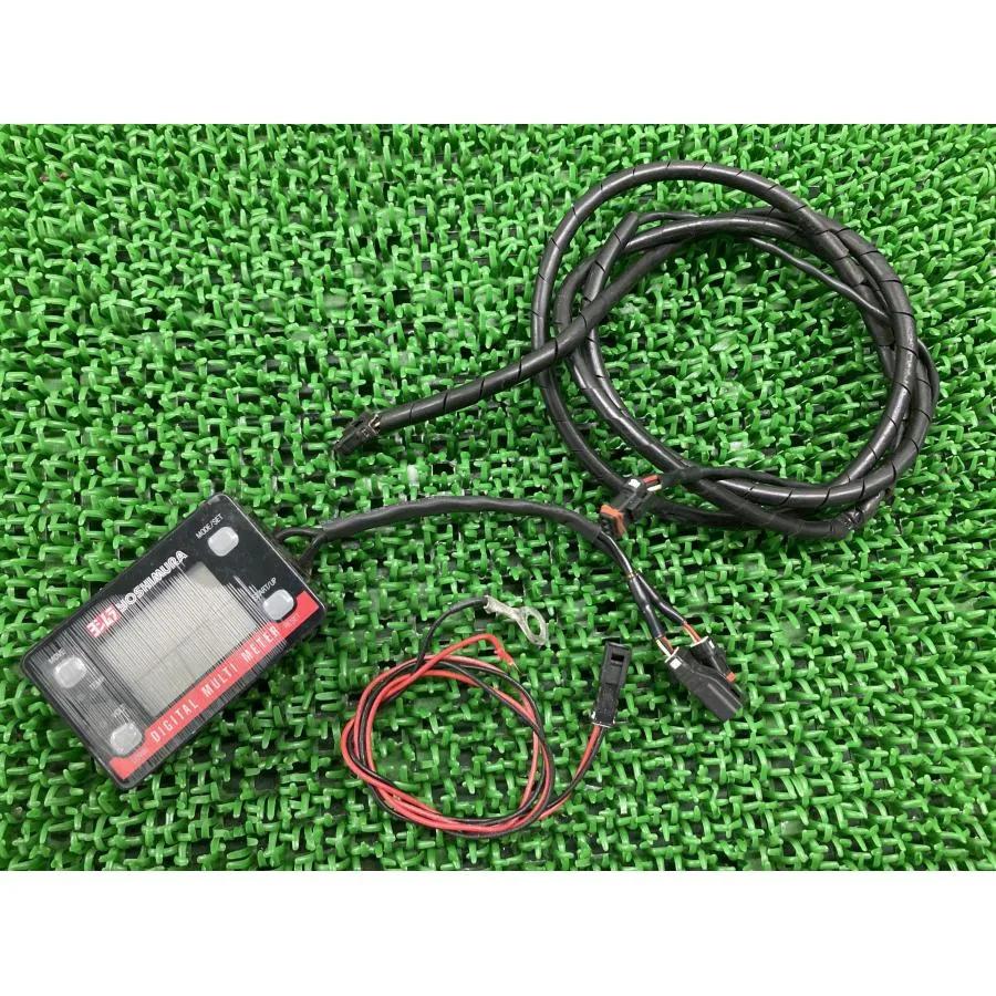 ヨシムラ製ZX-6R デジタルマルチメーター ZX636C-031*** 社外 中古 バイク 部品 2006年式外し ZX636C 時計 水温計 油圧計 電圧計 52