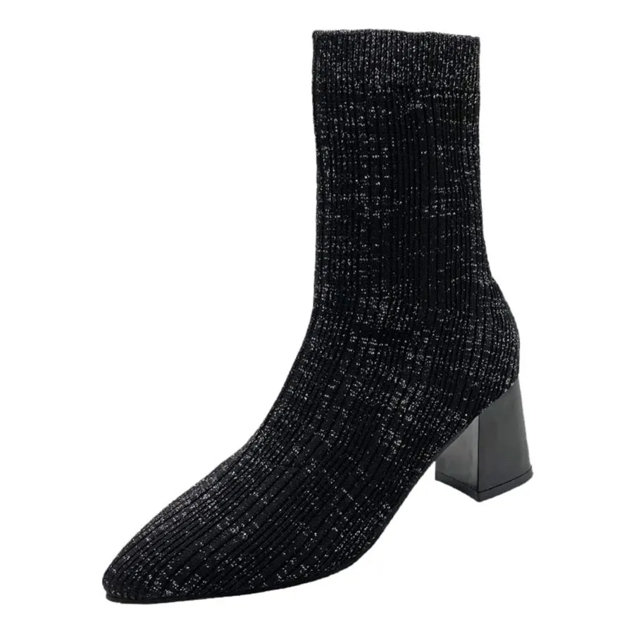 【並行輸入品】XRCQCAD Womens Red Boots, Knee High Boots for Women, Womens Silv