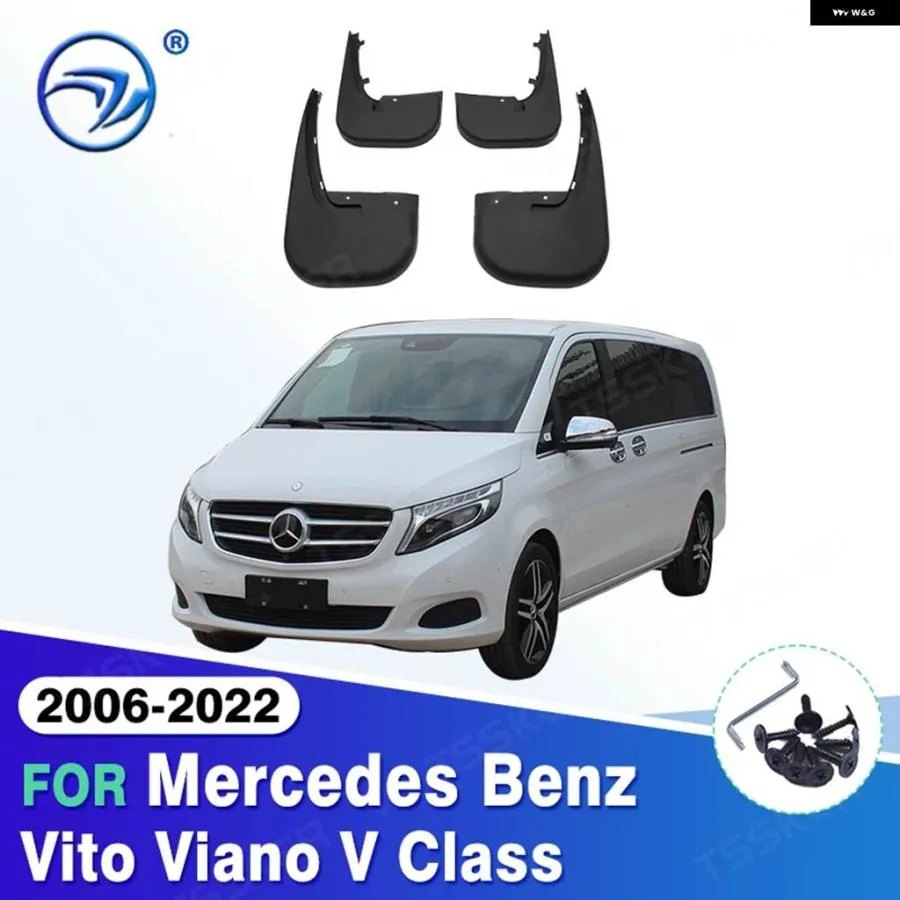 並行輸入品 メルセデス ベンツ ヴィト ビアノ V クラス 2006-2022 2007 W639 W447 車用 マッド フラップ マッドガード フェンダー