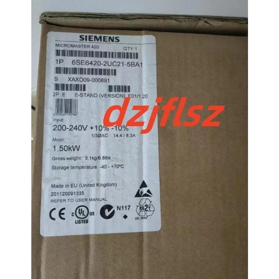1PCS  新品未使用 6SE6420-2UC21-5BA1