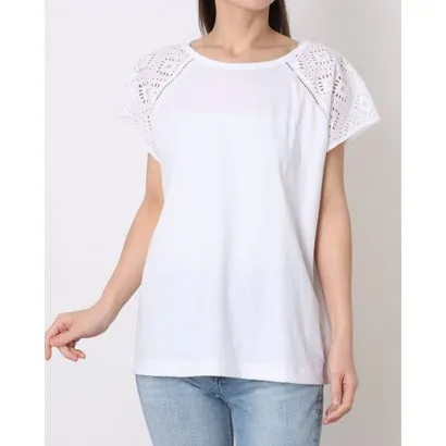 ホブズ HOBBS IVANA BRODERIE TOP （WHITE）