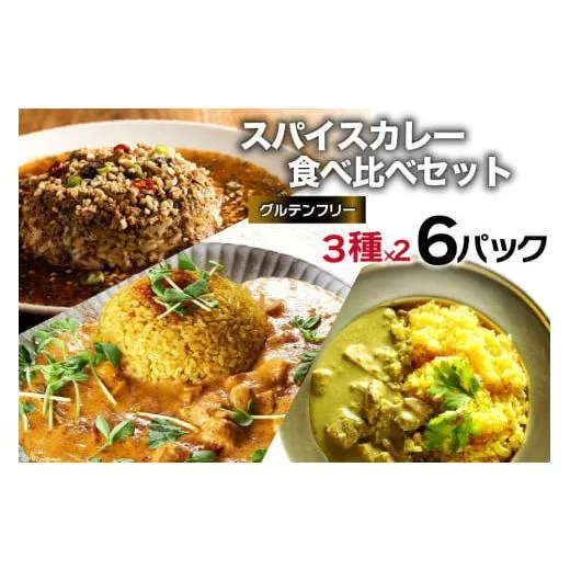 ふるさと納税 惣菜・レトルト 冷凍 長崎県 島原市 CG027 スパイスカレー 食べ比べセット 3種類 150g×各2 計6パック