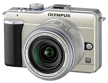 【中古】OLYMPUS ミラーレス一眼 PEN E-PL1レンズキット シャンパンゴールド E-PL1 LKIT GLD