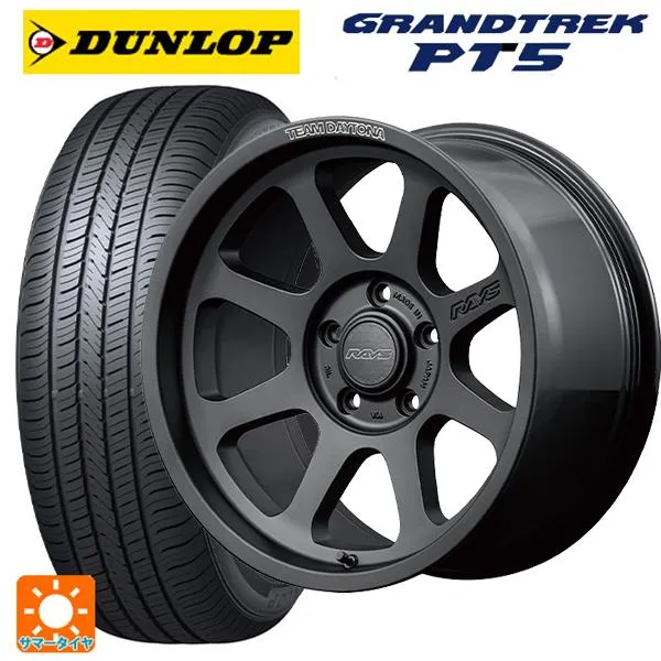 送料無料 サマータイヤホイールセット 215/65R16 98H ダンロップ グラントレックPT5 レイズ チームデイトナ D108 16-6J