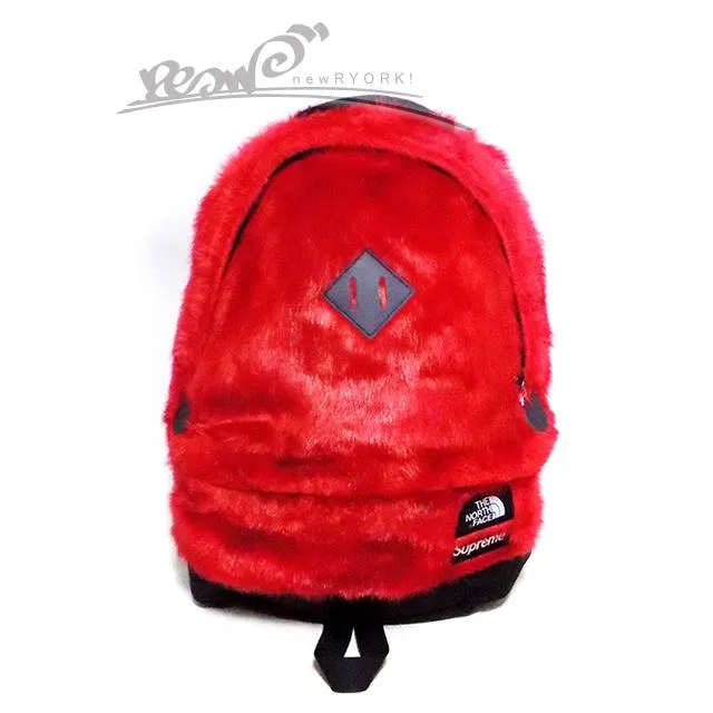 送料無料 メンズ リュック レッド Supreme シュプリーム Supreme/The North Face Faux Fur Backpack NF0A5G86682