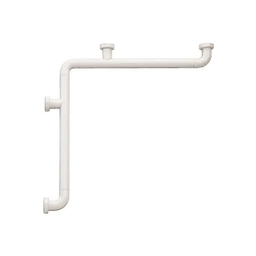 ミヤコ MIYAKO MB34CIMBソフトタッチバー入隅コーナー型【MB34CI】寸法 1000×1000共通 トイレ配管部材