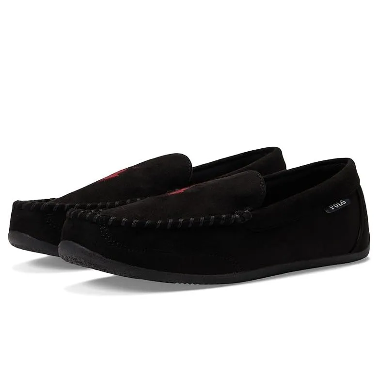 ポロ・ラルフローレン Polo Ralph Lauren Declan Plaid モカシン Slipper メンズ スリッパ Black