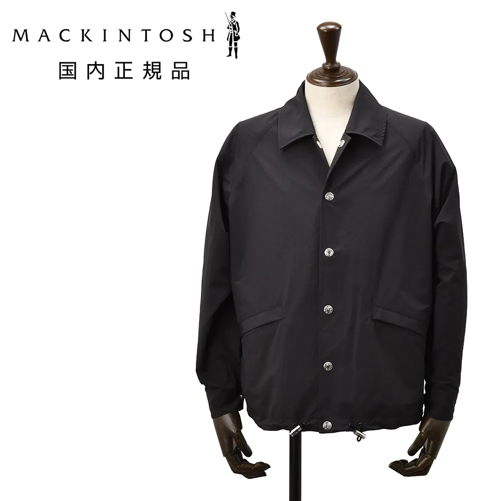 マッキントッシュ MACKINTOSH コーチジャケット メンズ キャロン CARRON 撥水ポリエステル ブラック 黒 メタルパーツ リラックスシルエット 国内正規品
