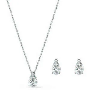 【送料無料】ジュエリー・アクセサリー スワロフスキーセットコラーナエオレッキーニフォルマゴッチャswarovski set collana e orecchini forma goccia 5569174