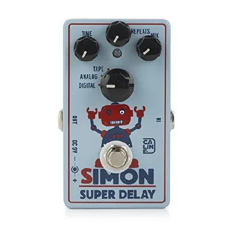 【並行輸入品】 Caline CP-513 Simon スーパーディレイギターエフェクトペダル デジタル、アナログ、テープオプション付き
