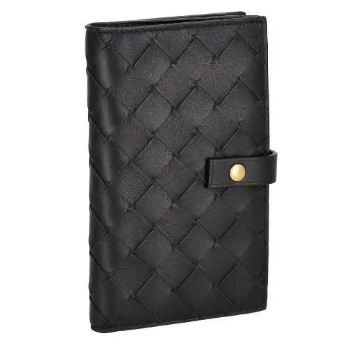 ボッテガヴェネタ 二つ折り財布 メンズ イントレチャート ブラック BOTTEGA VENETA 609070 V3UH2 8425