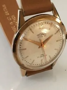 【送料無料】腕時計 ヴィンテージテクノスvintage gents 1960s technos wrist watch
