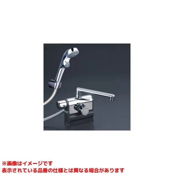 【KF3008LS2】 《TKF》 KVK デッキ形サーモスタット式シャワー 左ハンドル仕様 (190mmパイプ付) ωζ0
