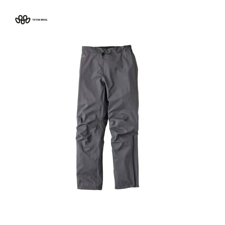 【TETON BROS. ティートンブロス】Feather Rain Pant (GENDERLESS) フェザーレインパンツ Gunmetal ガンメタル レインパンツ レインウェア 完全防水 軽量 耐久性 伸縮性 山行 ハイク トレッキング トレラン アウトドア TB251-02