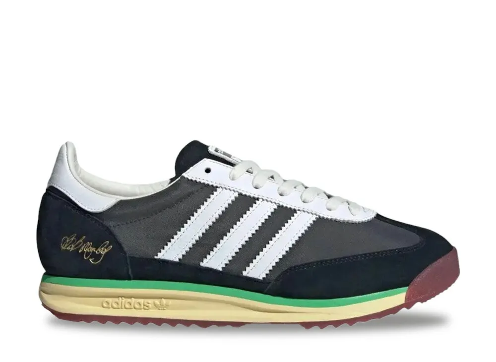 【今なら割引クーポン発行中】adidas ボブマーリー × アディダスオリジナルス SL72 RS ワンラブ コアブラック/クラウドホワイト/オフホワイト アディダス JR7973 メンズ スニーカー ランニングシューズ 21SN-JR7973