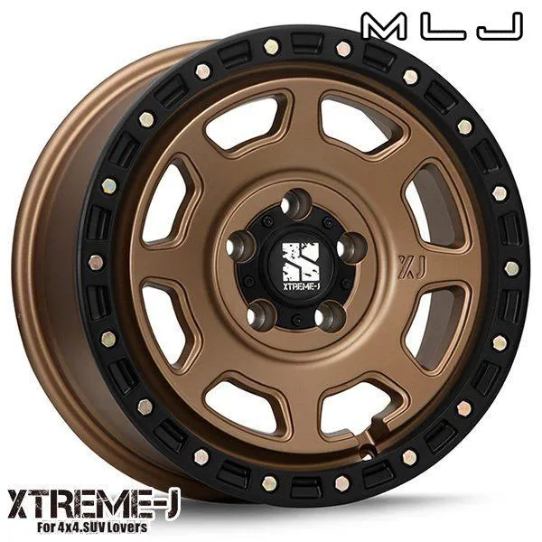 JL/JKラングラー ホイールセット 285/70R17インチ 5H127 MLJ エクストリームJ XJ07 マットブロンズ トーヨー オープンカントリー A/T III (A/T3)