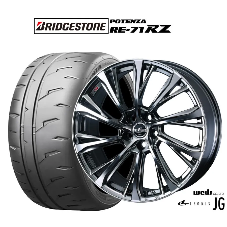 サマータイヤ ホイール4本セット ウェッズ レオニス JG ブリヂストン POTENZA ポテンザ RE-71RZ 225/50R18