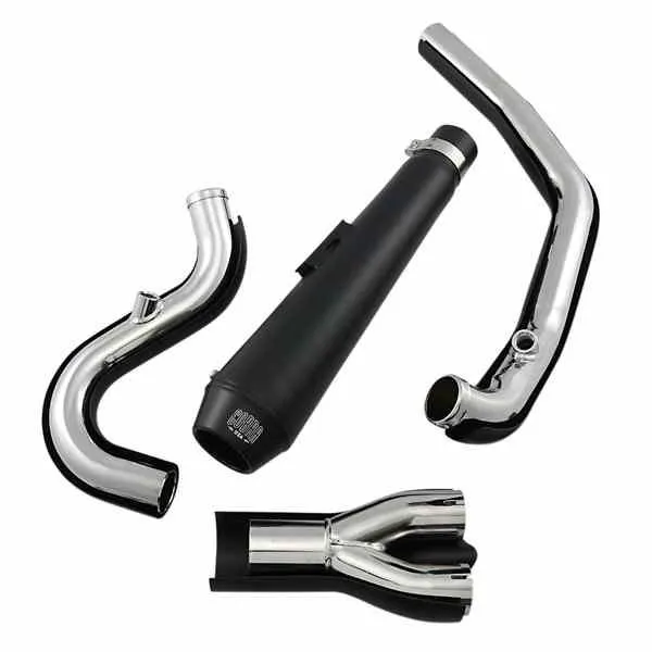 【並行輸入品】 コブラ El Diablo エキゾースト - ブラック - 07-11 ソフテイル 6484B 18002287 COBRA EXHAUST ED BK ST 07-11 #DRAG