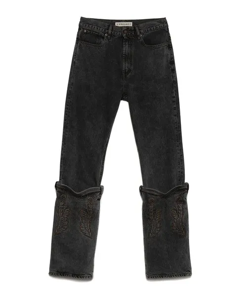 ジーンズ Y/PROJECT(ワイ プロジェクト) EVERGREEN MINI COWBOY CUFF JEANS メンズ