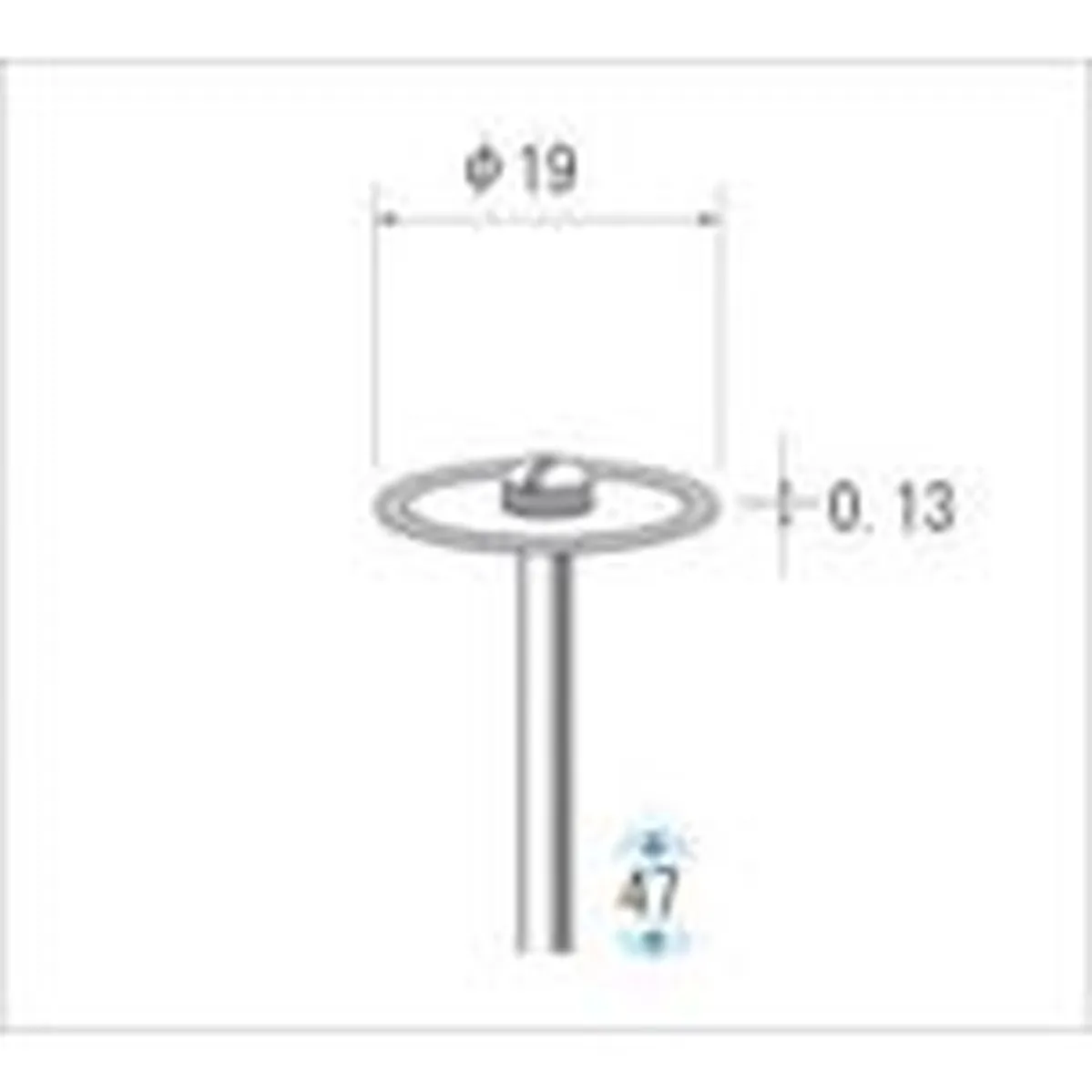 【期間限定!対象商品P2～20倍】 ナカニシ 電着ダイヤモンドディスク φ１９×０．１３×軸φ２．３４ ＃４００ 1本 (14031)