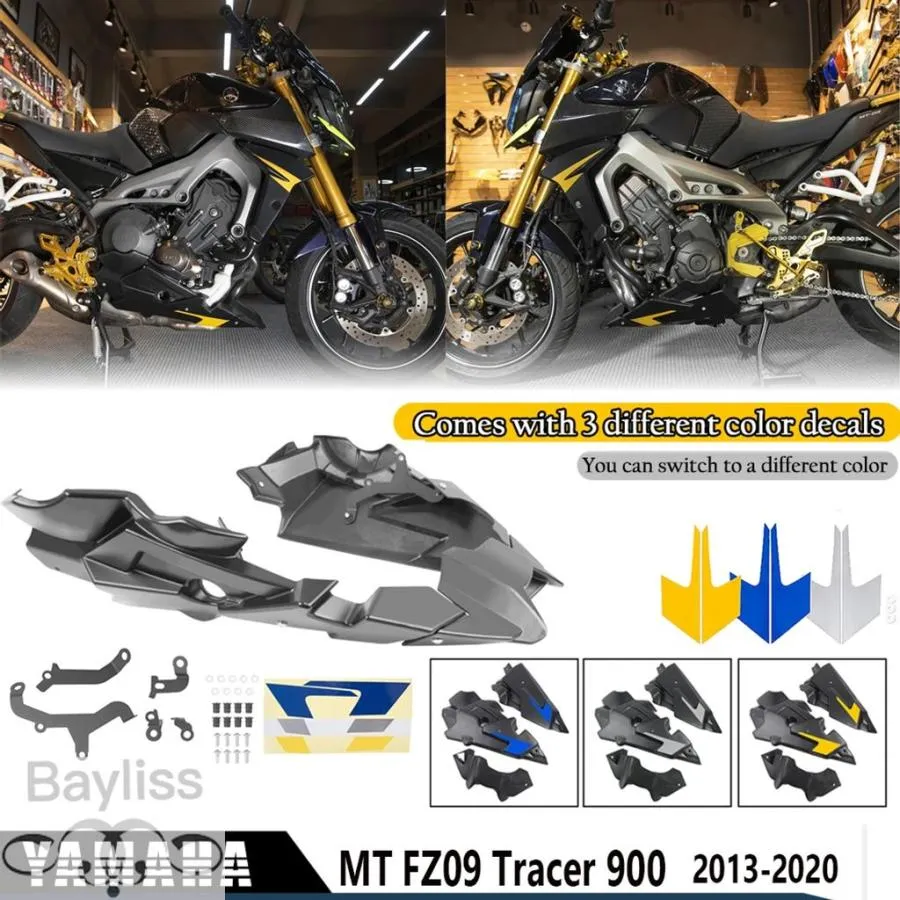 【並行輸入品】 ベリーパンアンダーエンジンスポイラーフェアリングガードカバーヤマハ MT09 FZ09 FZ-09 MT-09 トレーサー 900 GT 2013-2020 17 18 19
