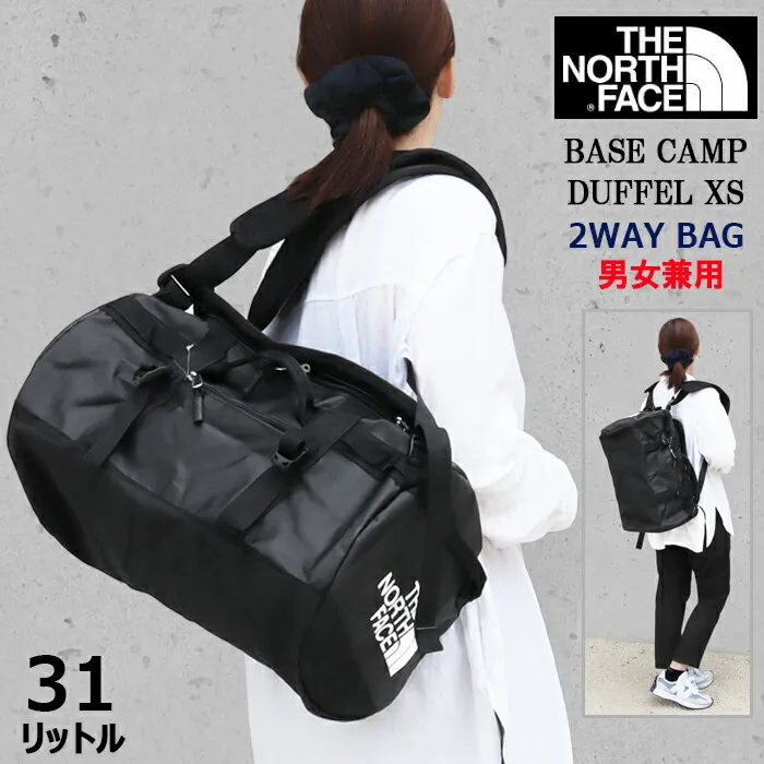 ノース・フェイス バッグ リュック ボストン BASE CAMP DUFFEL-XS NF0A52SS THE NORTH FACE BLACK RED 2WAY リュックサック ボストン ジム ノースフェイス バックパック 男女兼用 旅行 修学 2way ag-1891 ブランド