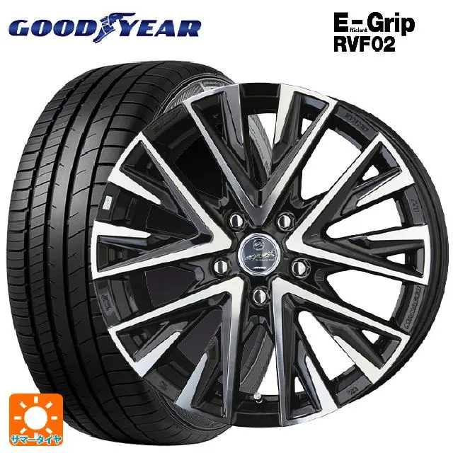 送料無料 サマータイヤホイール 4本セット 205/55R17 95V XL グッドイヤー エフィシェントグリップ RVF02 共豊 スマック レジー