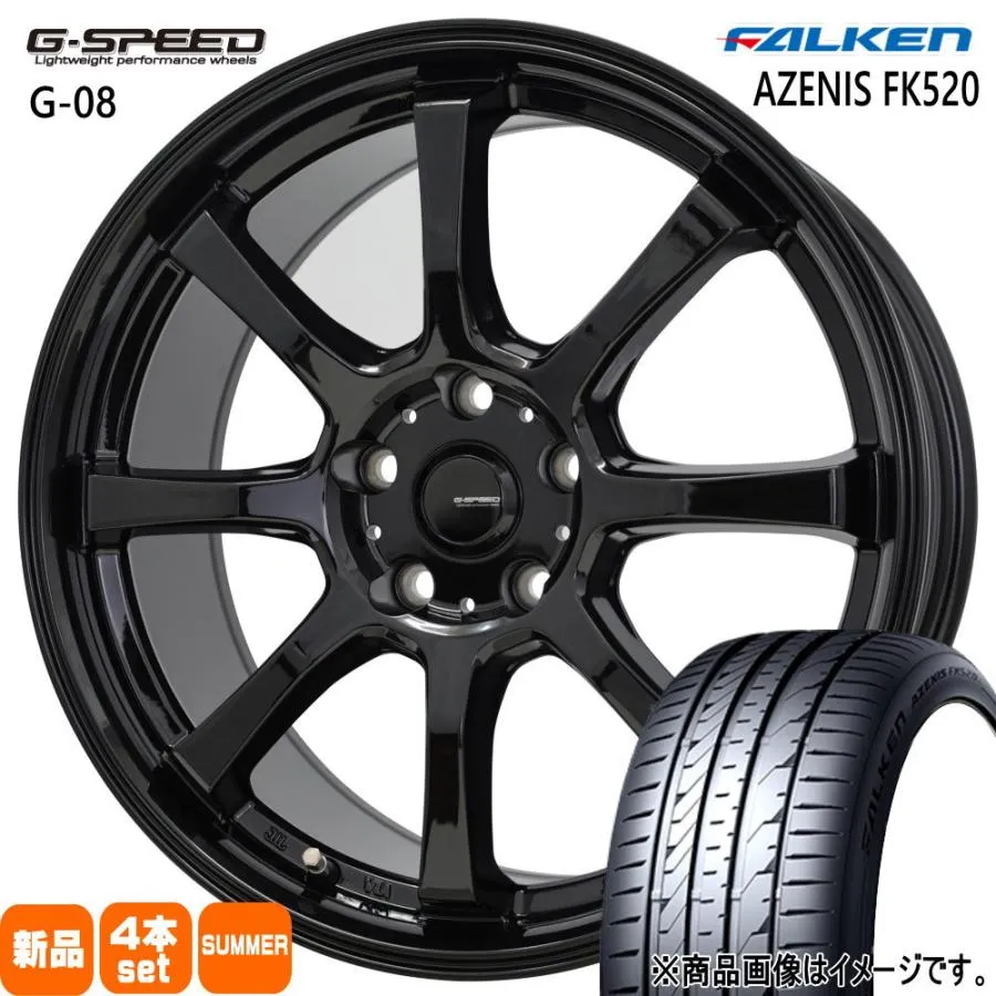 LEXUS GS カムリ マークX  ファルケン 235/45R18 98Y XL AZENIS FK520 夏用 サマータイヤ G・speed G-08 18インチ